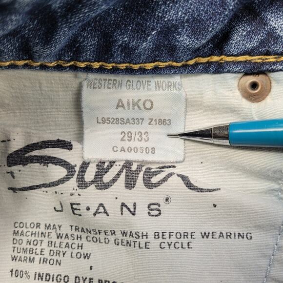 Silver Aiko Distressed Bootcut Jeans size 29 - Picture 3 of 16